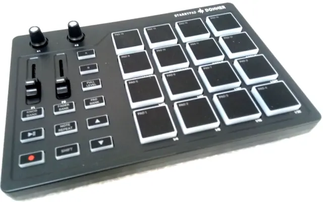 Donner STARRYPAD MIDI Controller Keyboard Beat Maker Drum Pad Machine - USB-C