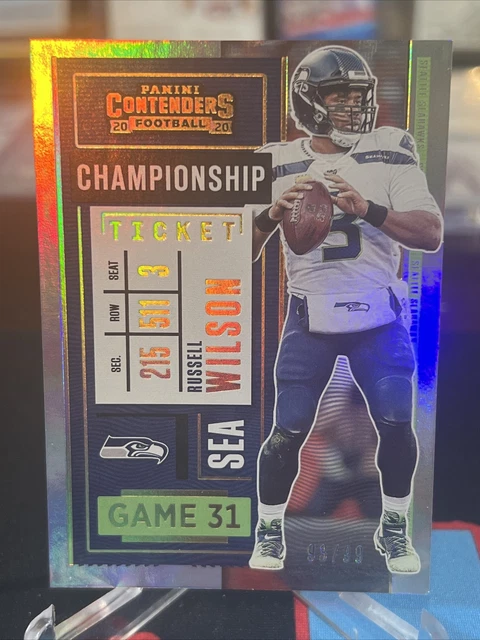 2020 Panini Contenders - Playoff Ticket #20 Russell Wilson #93/99