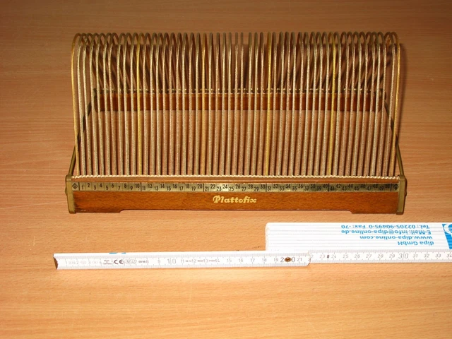Plattofix Schallplattenständer pour 50 Disques/Schellack 50er Années Mint