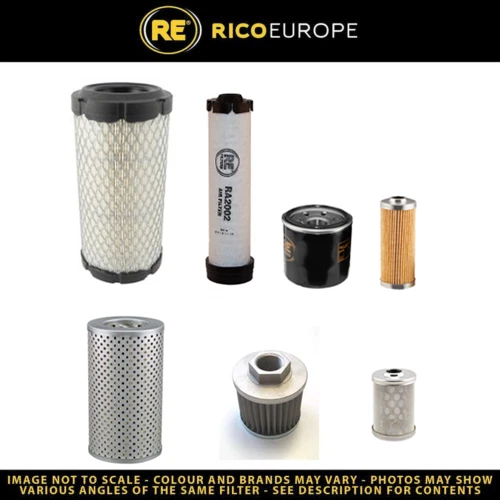 Kit De Filtres NFS Pour Mini-pelle Hitachi ZX26U-5A Zaxis Avec Moteur Yanmar - À Partir De 2015