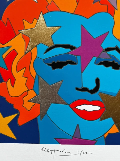 Stellar Ugo Nespolo 40x40 Screen Printing Marilyn Stars Art Pop Home Furniture