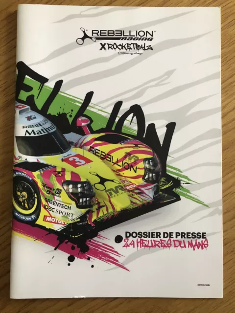 Le Mans 2019 Rebellion Racing Pres Broschüre Pressemappe XROCKETBYZ TOMYBOY