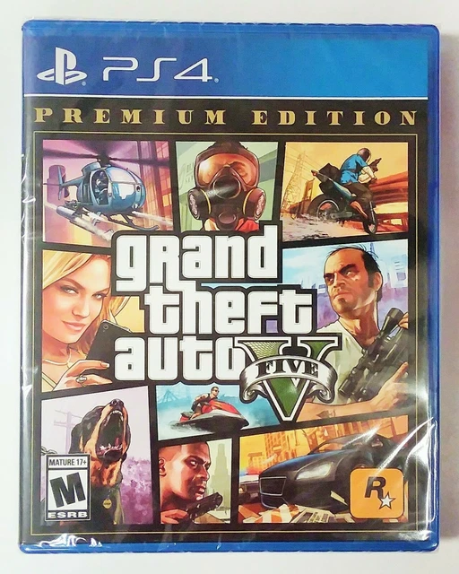 GRAND THEFT AUTO V Premium Edition GTA 5 PS4 (Sony PlayStation 4, 2013)Brand New EUR 25,87