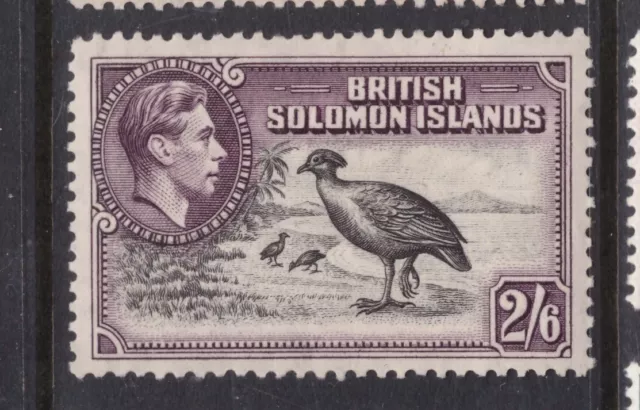 British Solomon Islands - King George VI  1939 2/6 shillings SG 70 mint hinged