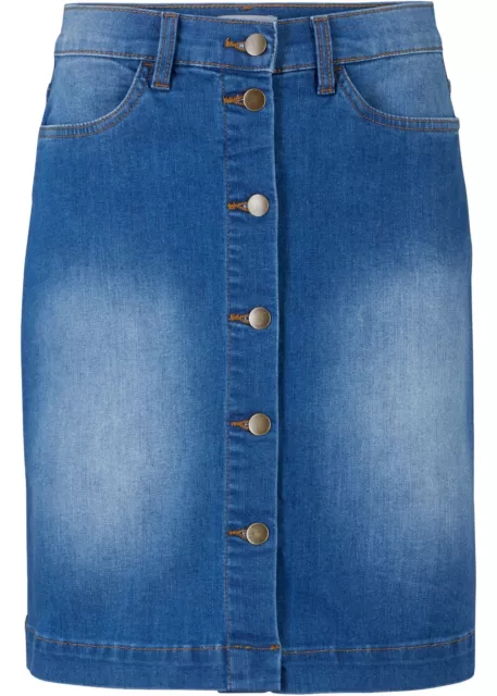 Nachhaltiger Jeansrock Recycled Polyester Gr. 36 Blue Damen Rock Skirt Neu*