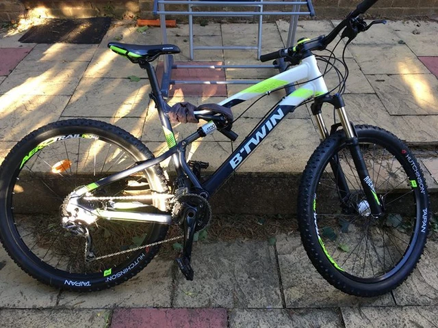 Rockrider St Btwin 560s Full Suspension Mountain Bike Velo Btwin