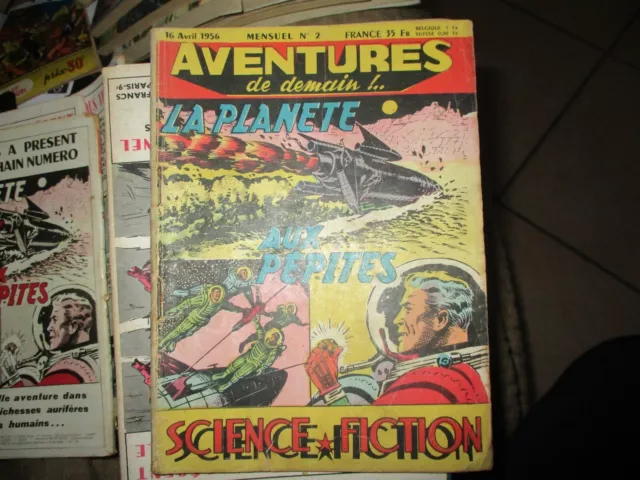 Aventures de demain n° 2 BD EO Edit de CHATEAUDUN 1956. Science-fiction BE / TBE