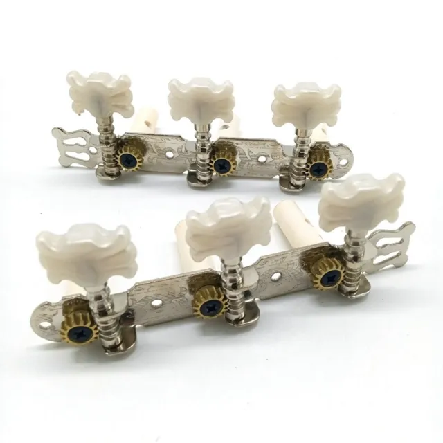 One Pair Guitar Tuning Pegs Machine Tuners White for Classic Guitar Guitar  Z4R4