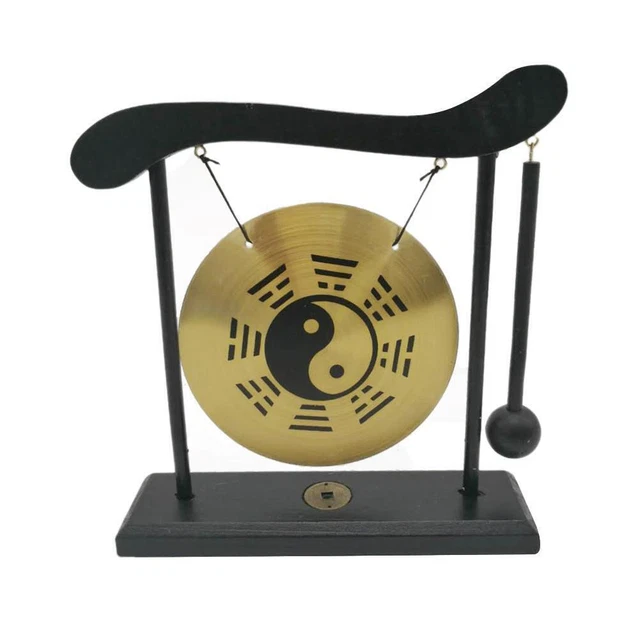 Accessoire Méditation Luxylei Gong De Bureau En Laiton Feng Shui - Décoration Zen Avec Son Apaisant Pour Méditation Gong Chance Bénédiction