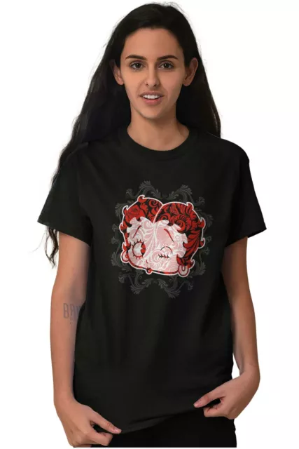 Betty Boop Cartoon Cute Wink and Kiss Face  Womens Graphic Crewneck T Shirt Tee 3