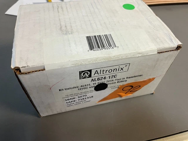 Altronix AL624-12C Linear Power Supply Charger Kit