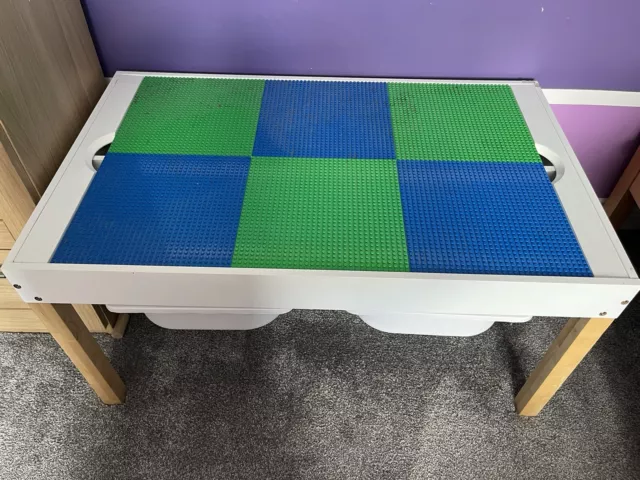 Lego Table With 2 Drawers