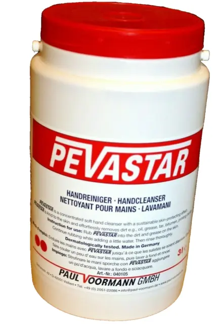 Handwaschpaste Pevastar Handreiniger 3Liter Hand Reiniger Voormann 040205
