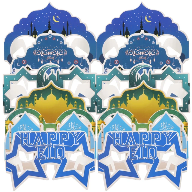 12 piezas gafas juramento juramento Mubarak decoraciones juramento Mubarak accesorios de fiesta