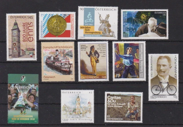 Österreich aus 2012 postfrisch Marken Lot 2 siehe Bild
