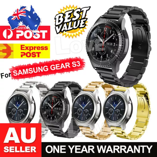 For Samsung Gear S3 Frontier/Classic Stainless Steel Luxury Wristband Band Strap