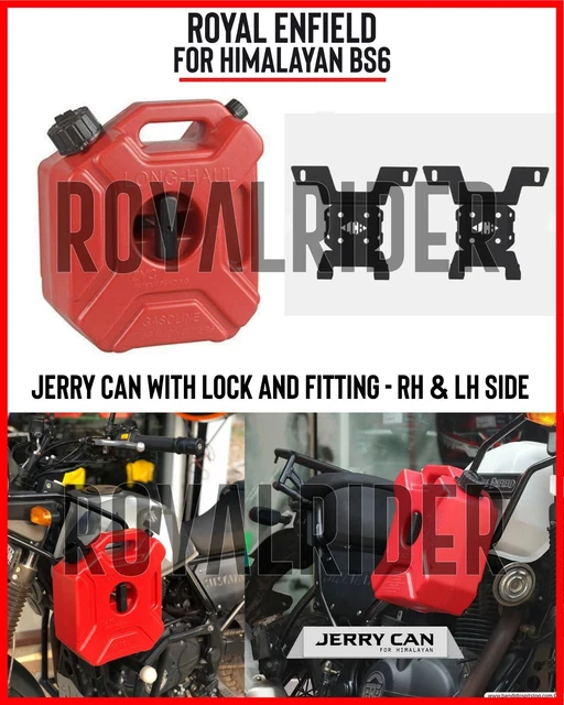 ROYAL ENFIELD HIMALAYAN BS4 & BS6 « Jerry Can/Lock V2.0 » LH/expédition