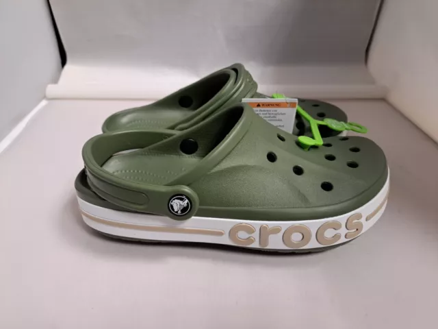 CROCS BAYBAND CLOG Green UK 5🌊 Beach Day Essential up to 60% off RRP £ ...