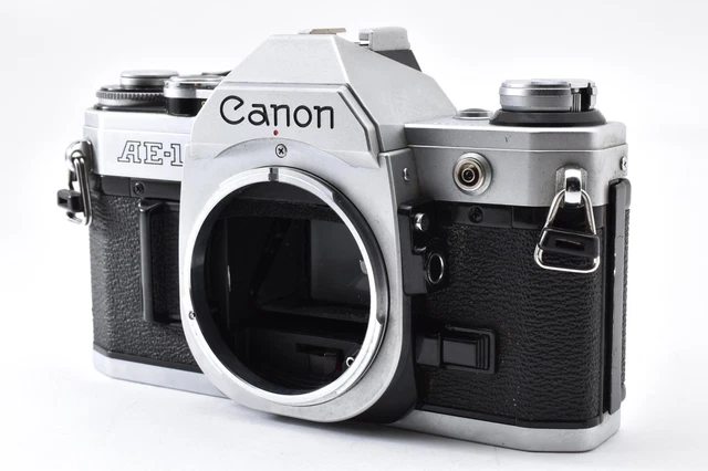 CANON AE-1 SILVER 35mm SLR Film Camera Body Only From JAPAN [Near