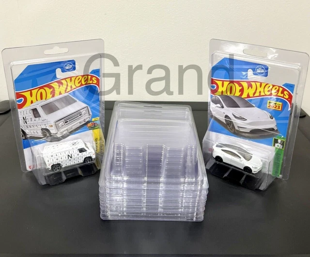SeiProtect Hot Wheels Protector Case – 40 Pack Clear Acrylic Clamshell Blister Displays