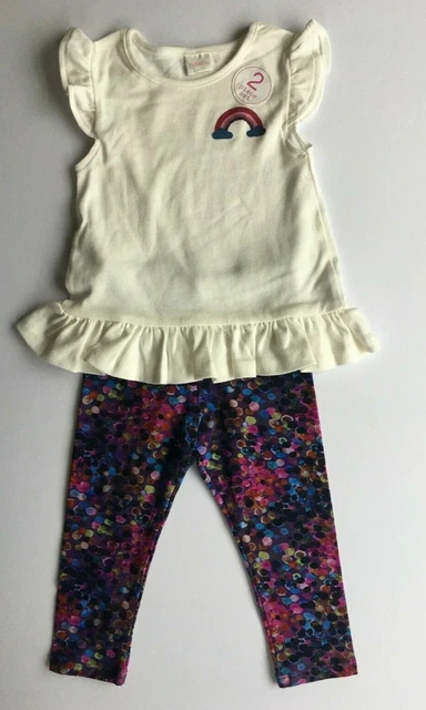 12-18 Mesi NEXT Ragazze 2 Pezzi Leggings & T-Shirt Set