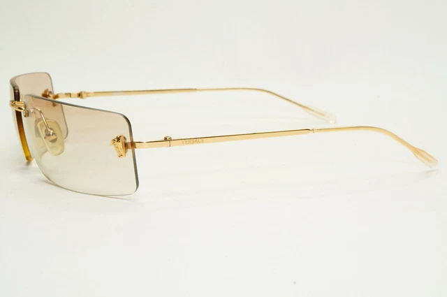 Versace Vintage Gold Medusa Rimless Sunglasses Y2K Unisex MOD N37 N30/537 Versace | Accessories | Versace Sunglasses | Poshmark main image 2