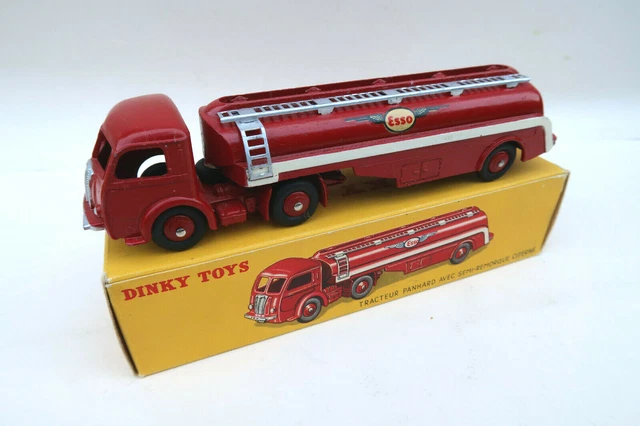 Dinky Toys 32C Camion Panhard Citerne ESSO - Échelle 1/50, Métal, Boîte D'origine (Occasion)