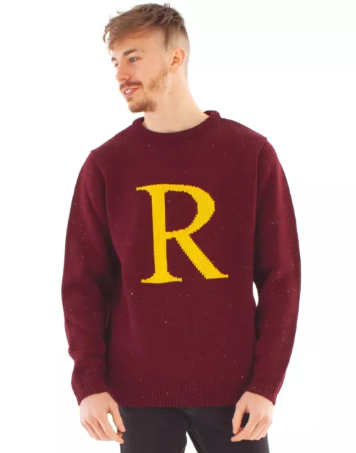 Harry Potter Christmas Jumper Mens Ron Weasley Maglione a maglia Unisex