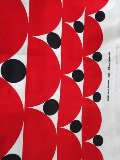 8,5 m 140 cm breit Stoff Baumwolle Ikea Dekostoff made in Sweden Design Anna