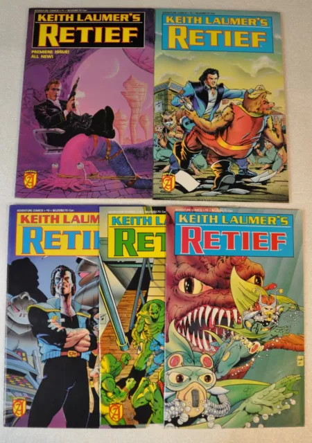 KEITH LAUMER'S RETIEF -        5 books    #1 - #5   ADVENTURE COMICS   1989-1990