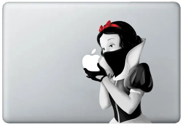Snow White Revenge Holding Apple MacBook Pro / Air 17 Inch Vinyl Decal Sticker