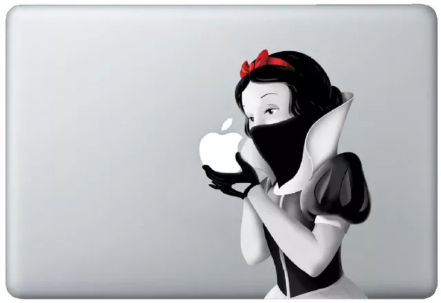 Snow White Revenge Holding Apple MacBook Pro / Air 17 Inch Vinyl Decal Sticker