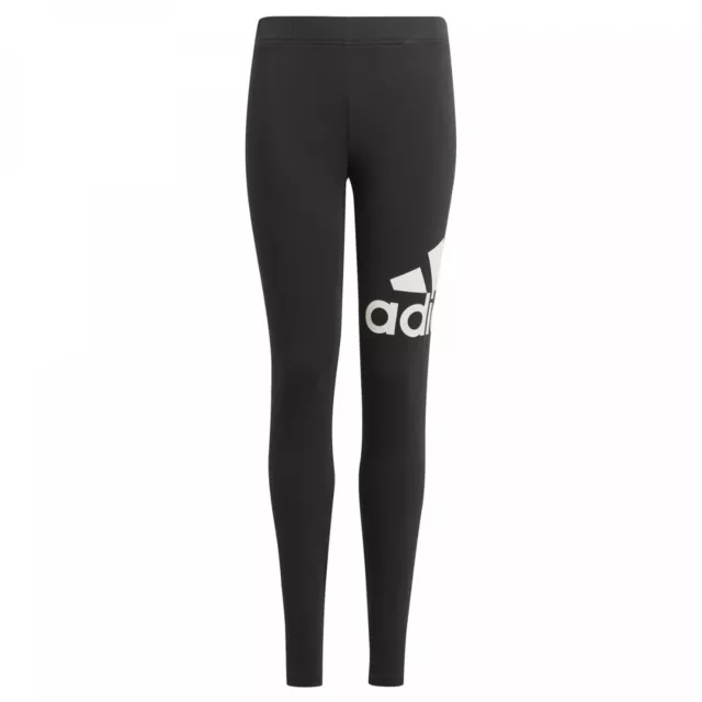 Adidas Girls Leggings Cotton Pants Junior Joggers Jogging Bottoms Gym Age 4-15