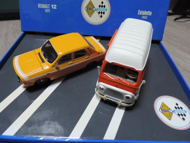 Coffret Renault 12 Gordini 1971 Estafette 1965 1/43 Norev avec boite