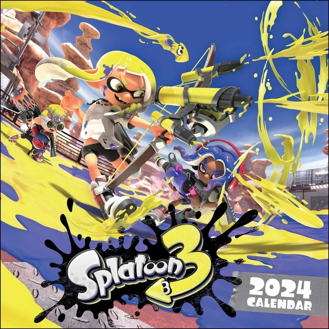 SPLATOON 3 2024 Wall Calendar 2023 by Nintendo 11.95 PicClick