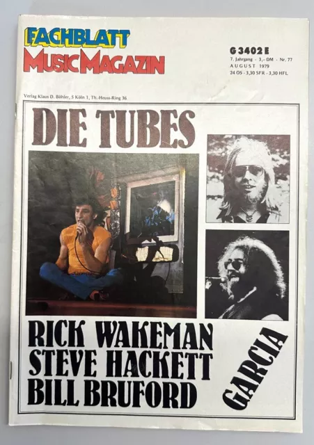 Fachblatt Music Magazin - Nr. 77 August 1979 - Rick Wakeman, Steve Hackett