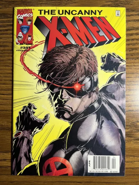 Uncanny X-Men 391 Rare Newsstand Variant Cyclops Marvel Comics 2001