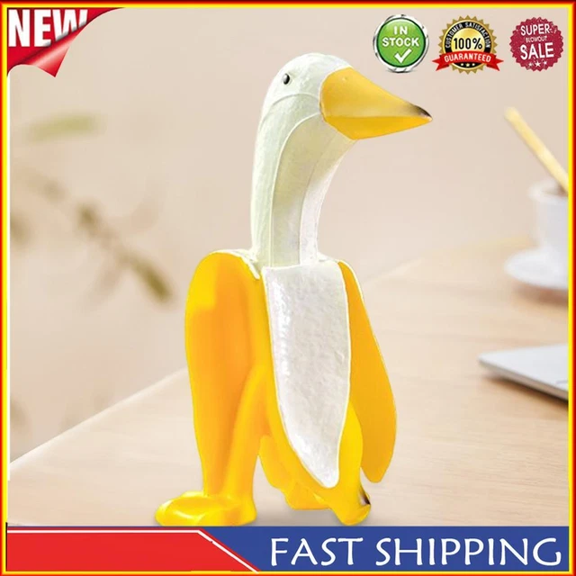 Resin Duck Chicken Sculpture Desktop Ornaments Cute Collectibles for Living Room