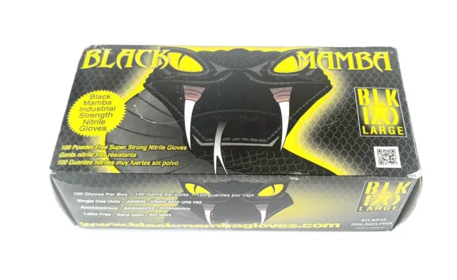 Black Mamba Super Strong Nitrile 100 Glove BOX Work Glove Heavy duty gloves s. L