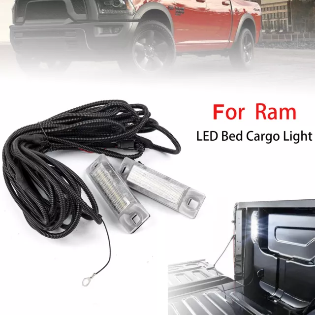 For Ram 1500 Classic 2500 3500 16-22 LED Trunk Cargo Bed Light Kits Luggage Lamp