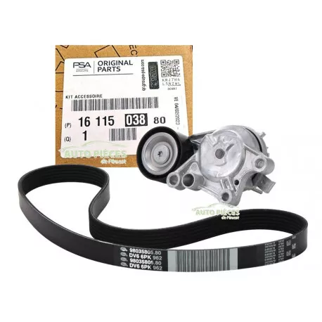 Kit Galet Tendeur Courroie Accessoire Peugeot 1.6 Bluehdi 1611503880 Origine...