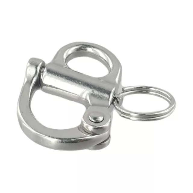 Practical Shackle 52mm Accessories Anchor Silver Stainless Steel Swivel