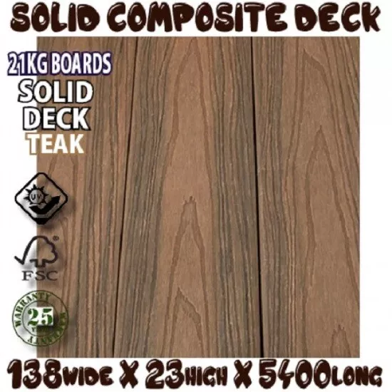 COMPOSITE DECK Teak + Mahogany COLOUR, eco decking WPC COLOUR AS MODWOOD