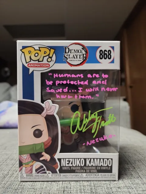 Funko Pop Demon Slayer Nezuko #868 Autographed w/Protector