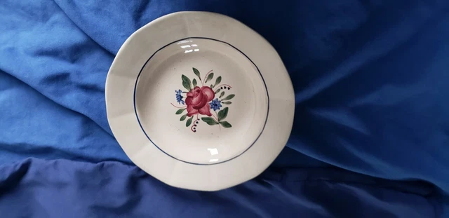 Ancienne Assiette  Creuses Vintage  Français Digoin Sarreguemines Modele 9117