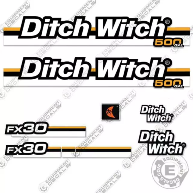 Ditch Witch FX30 Decal Kit Vacuum Excavator (500 GALLON) 7 YEAR 3M VINYL!