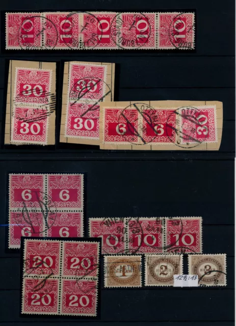 ÖSTERREICH 1900-1908 Klein PORTO Lot! Gestempelt, Auch EINHEITEN