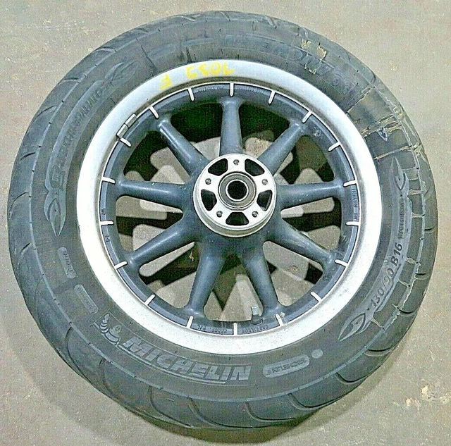 2007 Harley Davidson Flhtcui, Oem Front Wheel & 130/90B16 Tire (Ops7032)