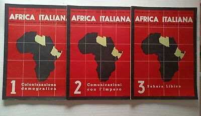 A.O.I Colonie Rivista AFRICA ITALIANA n.1-2-3 1938/39 