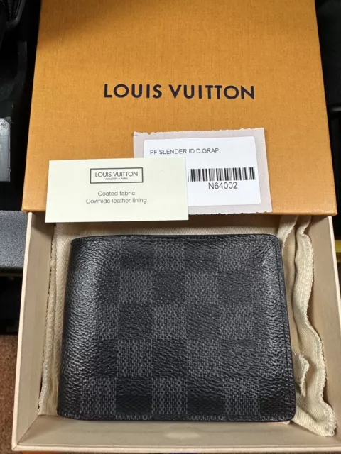 Ví Nam Louis Vuitton LV Slender Wallet M62294 Màu Đen